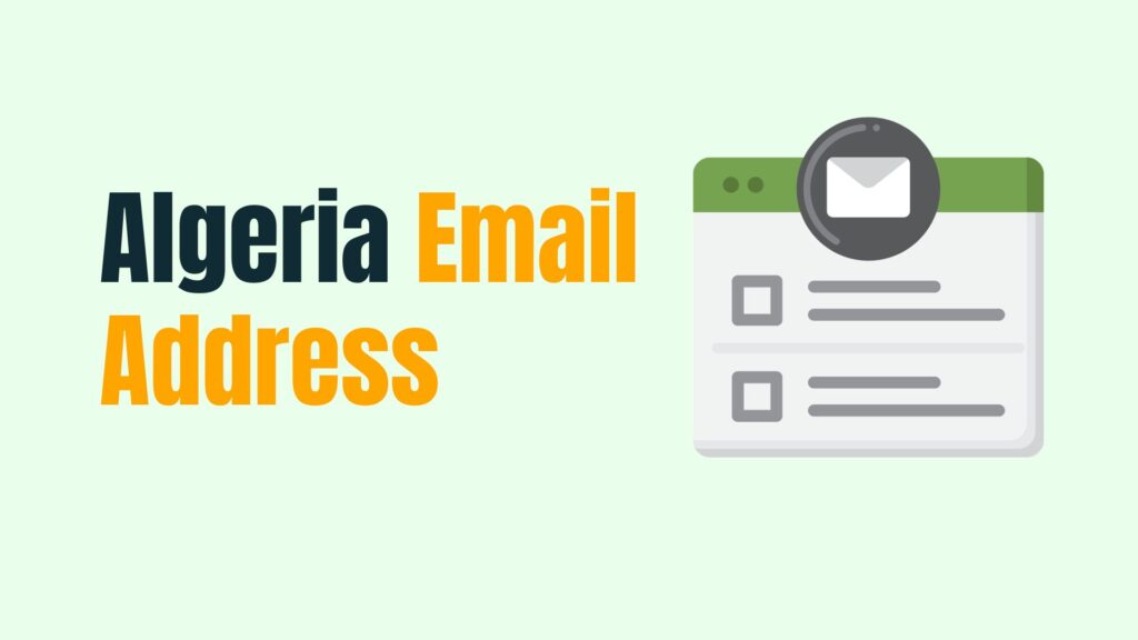 Algeria Email Address