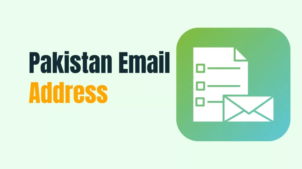 Pakistan Email Address