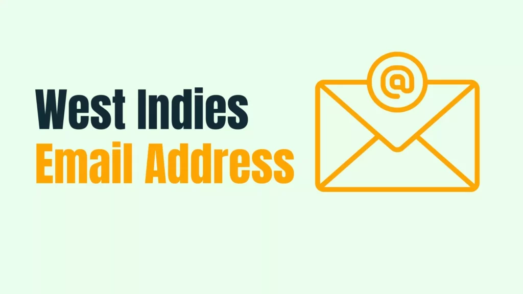 West Indies Email Address