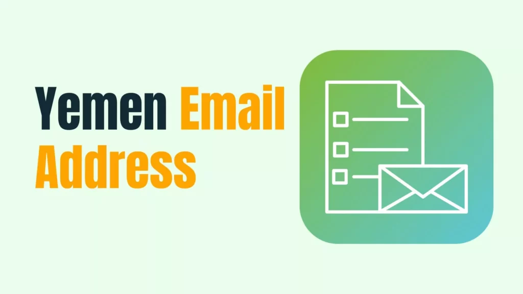 Yemen Email Address